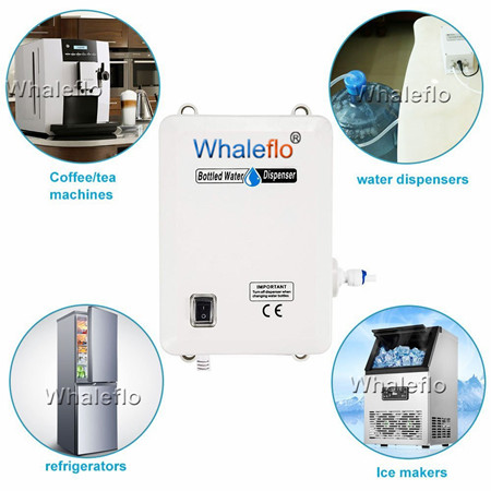 Типичное применение системы дозирования воды в бутылках Whaleflo
